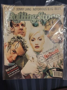 Rolling Stone Magazine Featuring No Doubt - Signed Cover Gwen Stefani